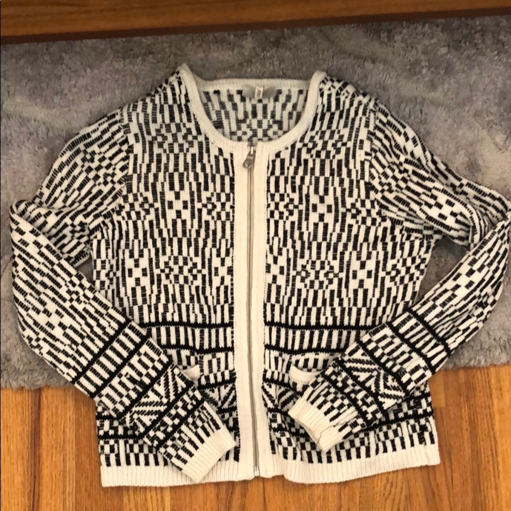 Joie Zip Up Sweater Jacket